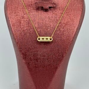 Modern Bar Necklace – سلسلة البار العصري ✨
